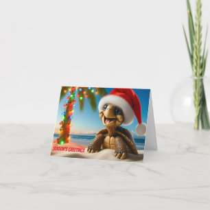 Christmas Turtle Greeting Card