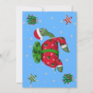 Christmas Turtle  Invitation