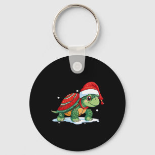 Christmas Turtle Santa Sea Turtle Beach Lover Ocea Key Ring