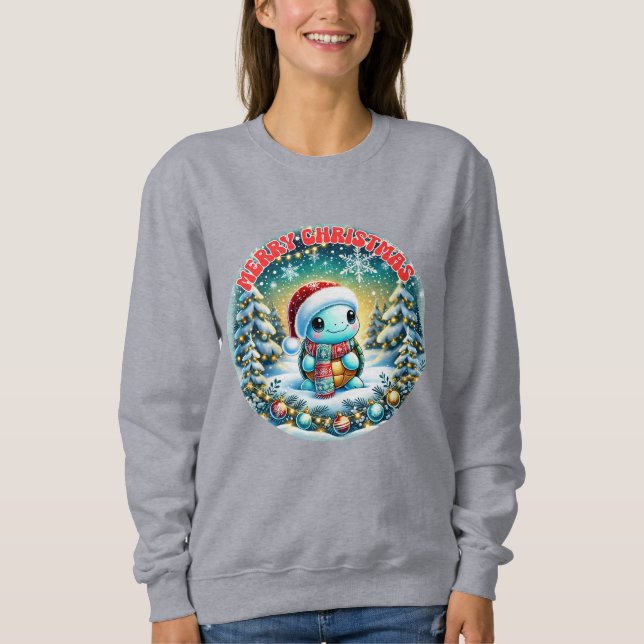 Christmas Turtle Sweatshirt (Front)
