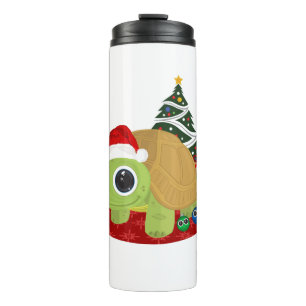 Christmas Turtle Thermal Tumbler