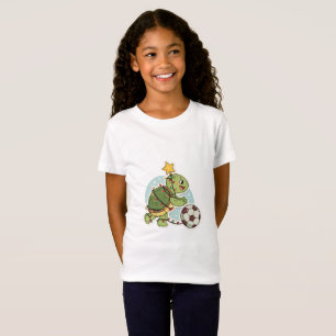 Christmas Turtle with Soccer Ball T-Shirt