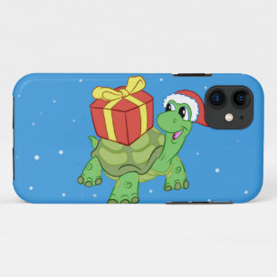 Christmas turtle with the gift Case-Mate iPhone case