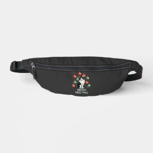 Christmas Tuxedo Cat with Holiday Decorations Merr Bum Bags