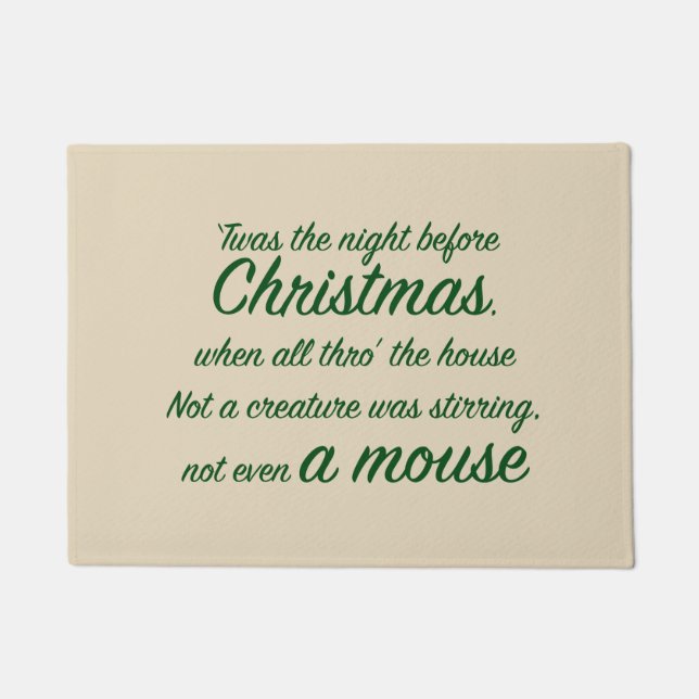 Christmas ‘Twas the Night Before Doormat (Front)