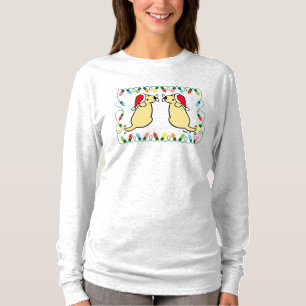 Christmas Twin Santa Yellow Labradors T-Shirt