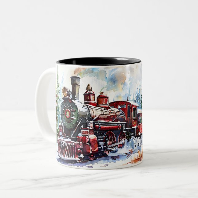  Christmas Two-Tone Coffee Mug (Front Left)
