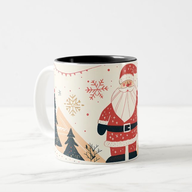  Christmas Two-Tone Coffee Mug (Front Left)
