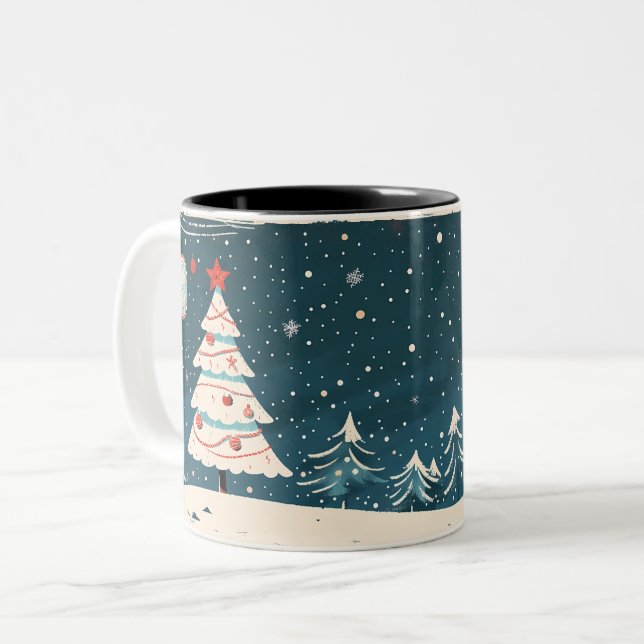  Christmas Two-Tone Coffee Mug (Front Left)