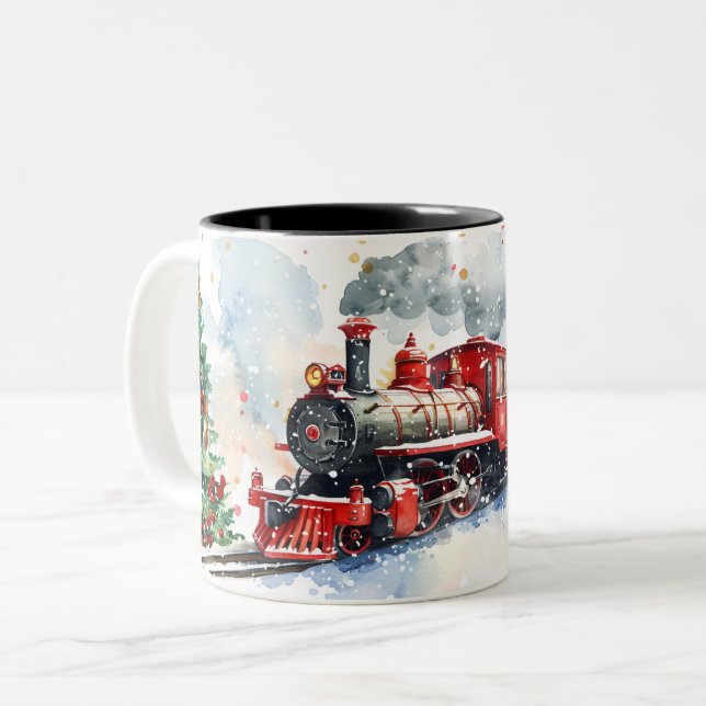  Christmas Two-Tone Coffee Mug (Front Left)