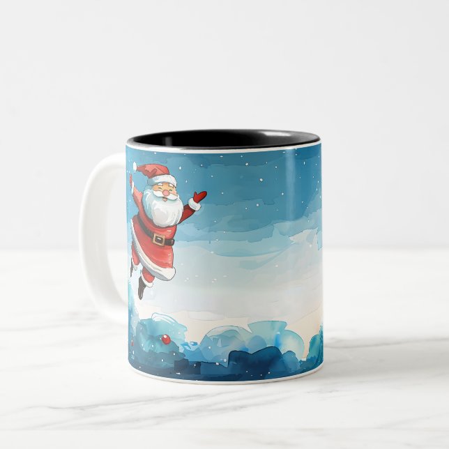  Christmas Two-Tone Coffee Mug (Front Left)