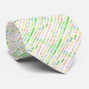 Christmas Typography Tie