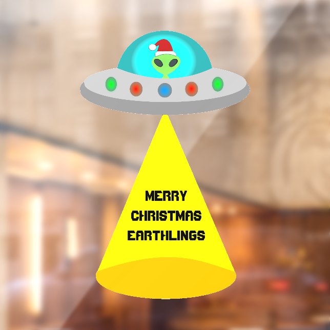 Christmas UFO Ho Ho Alien flying saucer Custom (Sheet 2)