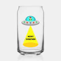 Christmas UFO Ho Ho Alien flying saucer Custom