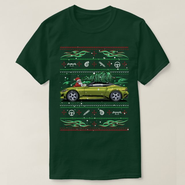 Christmas Ugly Nissan 400z RZ34 Fairlady Gift T-Shirt (Design Front)