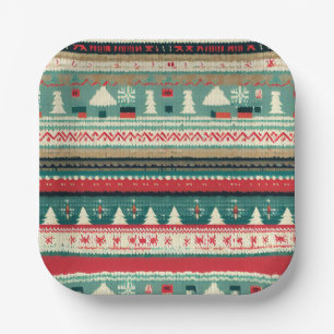 Christmas Ugly Sweater 3 Paper Plate