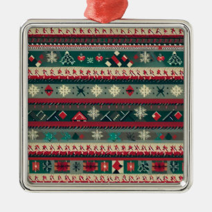 Christmas Ugly Sweater 4 Metal Tree Decoration