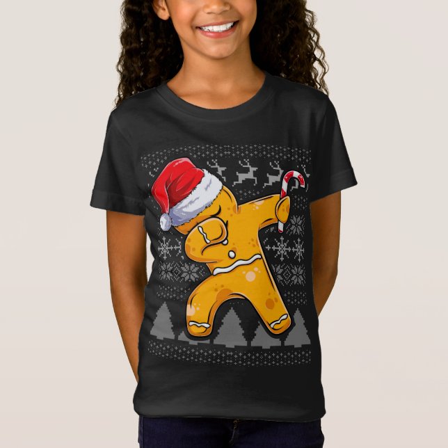 Christmas Ugly Sweater Apparel, Cookie Dabbing Gin (Front)