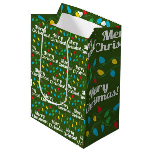 Christmas Ugly Sweater Design Medium Gift Bag