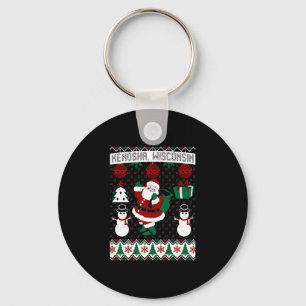 Christmas Ugly Sweater Kenosha Wisconsin Key Ring