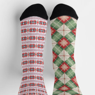 Christmas Ugly Sweater Odd Socks