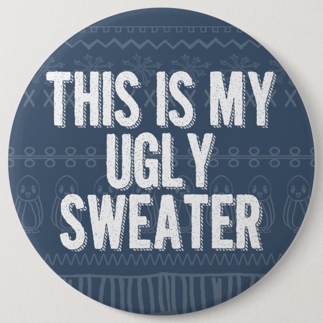 Christmas ugly sweater party pin (Front)