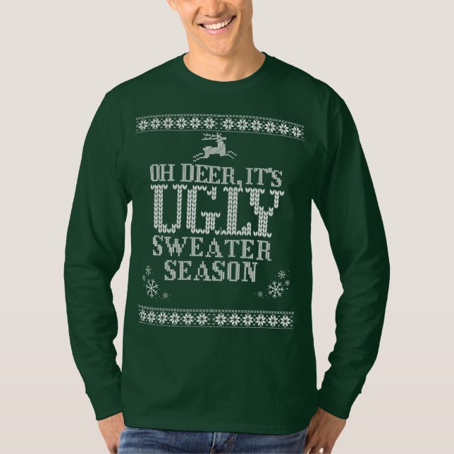 Christmas Ugly Sweater T-Shirt (Front)