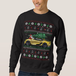 Christmas Ugly Toyota Supra A90! Best Car Guy Gift Sweatshirt