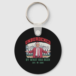 Christmas Unburdened By What Has Been Trump Retro  Key Ring