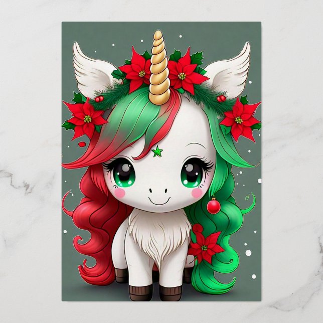 Christmas Unicorn  (Front)