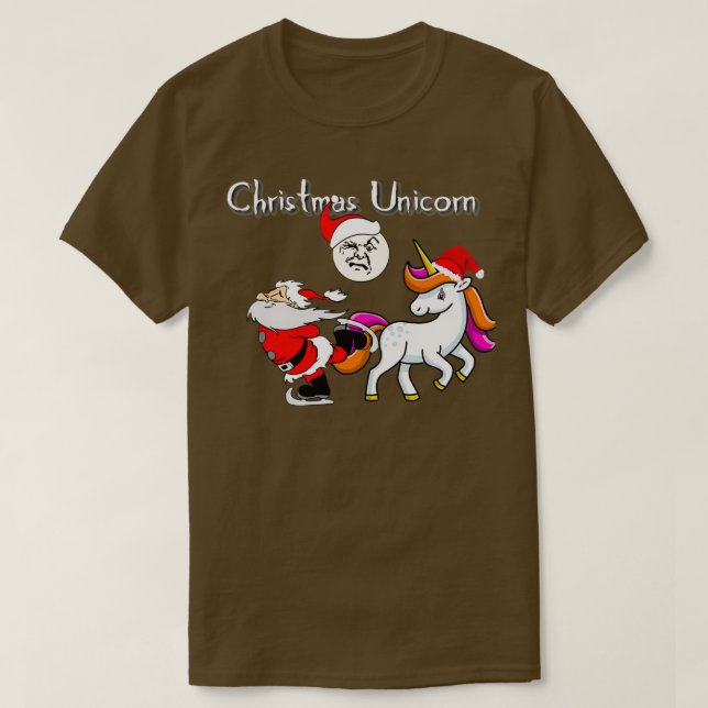 christmas unicorn 6 T-Shirt (Design Front)