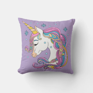 Christmas unicorn cushion