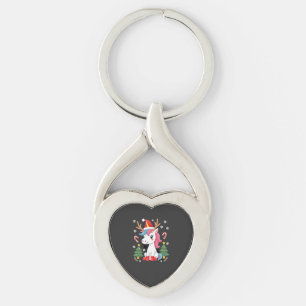 Christmas Unicorn Cute Magical Xmas Toddler Girls Key Ring