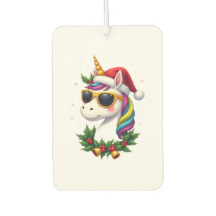 Christmas Unicorn Girls Boys Xmas Santa Cute Kids  Car Air Freshener