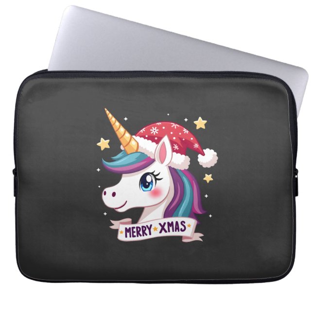 Christmas Unicorn Long Sleeve T-Shirt (1) (Front)