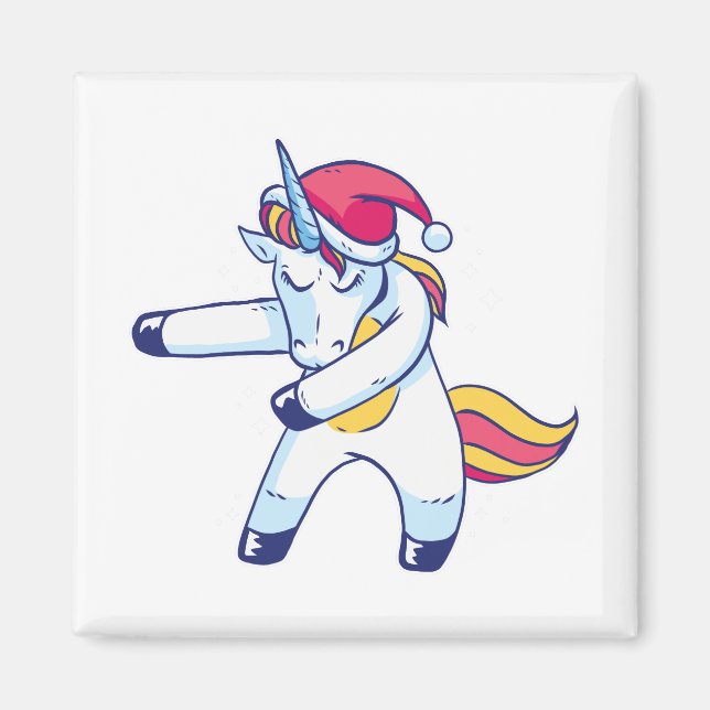 Christmas Unicorn Magnet (Front)