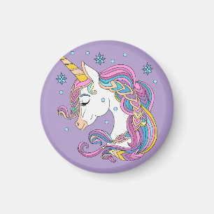 Christmas unicorn magnet