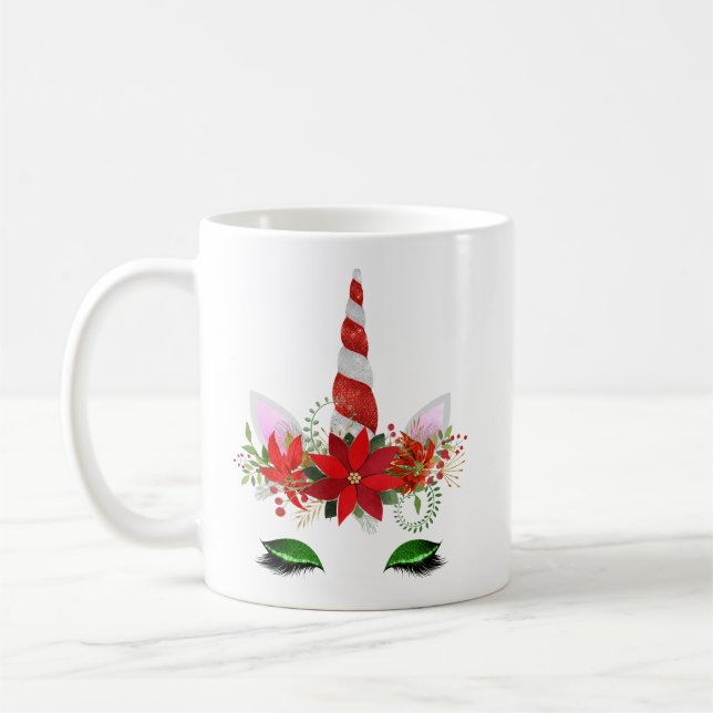 Christmas Unicorn Mug (Left)