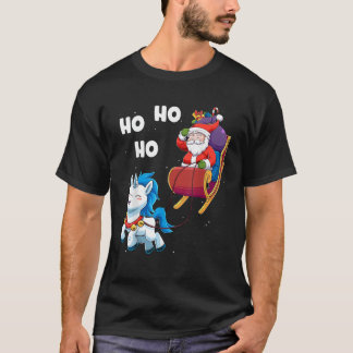 Christmas Unicorn Shirt Magical Xmas Santa Claus S