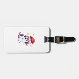 Christmas Unicorn T-Shirt (2) Luggage Tag