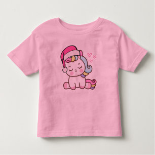 Christmas Unicorn Toddler T-Shirt