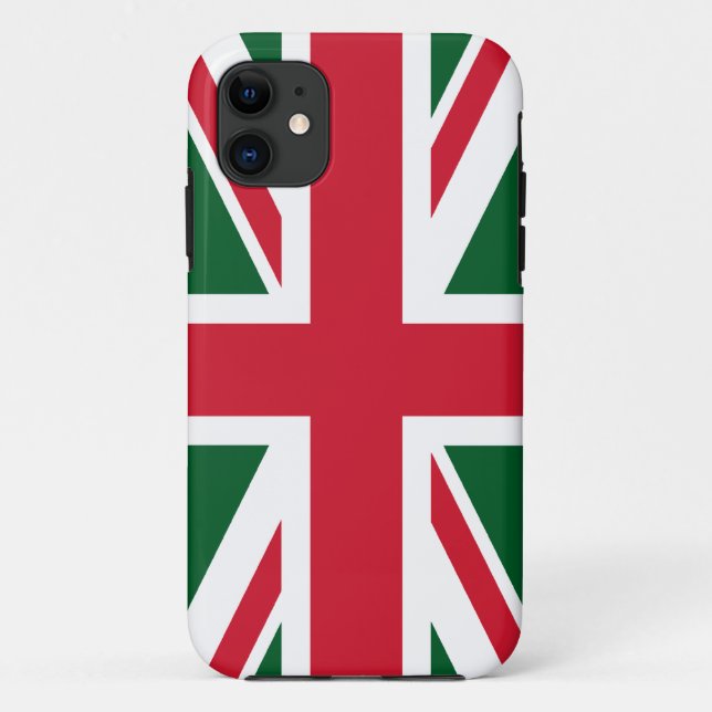 Christmas Union Jack Case-Mate iPhone Case (Back)
