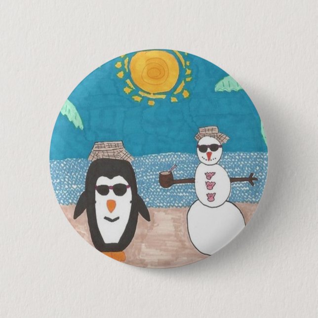 Christmas Vacation 6 Cm Round Badge (Front)