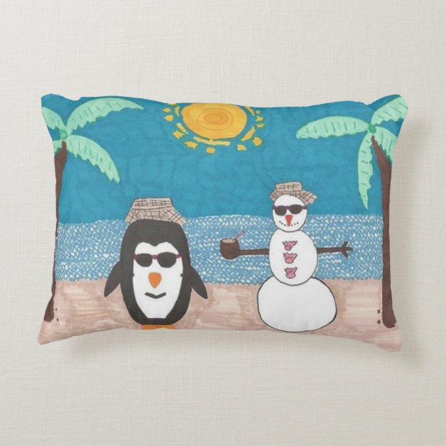 Christmas Vacation Decorative Cushion (Back)