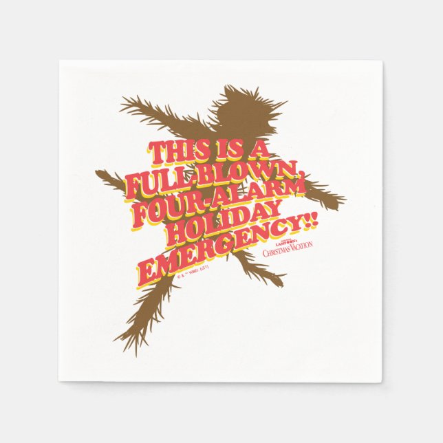 Christmas Vacation | Four-Alarm Holiday Emergency Napkin (Front)