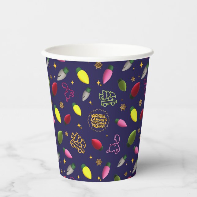 Christmas Vacation | Holiday Pattern Paper Cups (Front)