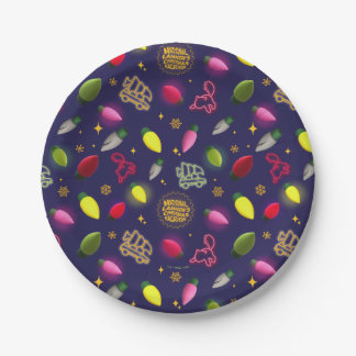 Christmas Vacation | Holiday Pattern Paper Plate