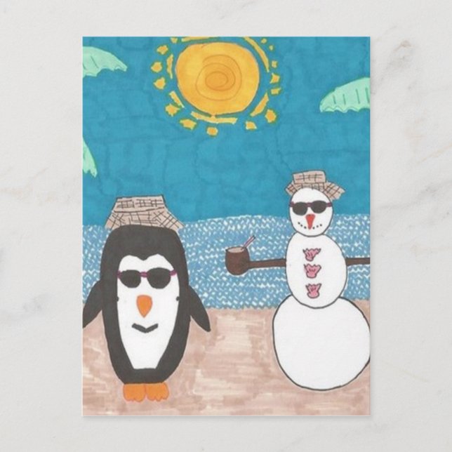 Christmas Vacation Holiday Postcard (Front)