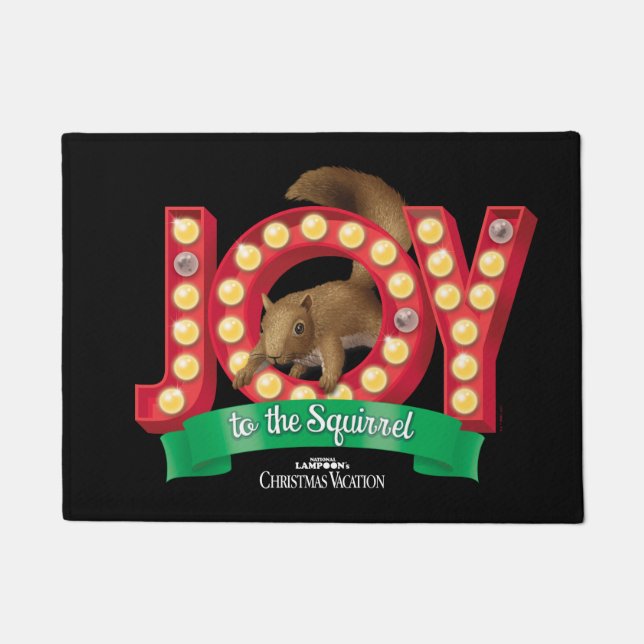 Christmas Vacation | Joy to the Squirrel Doormat (Front)