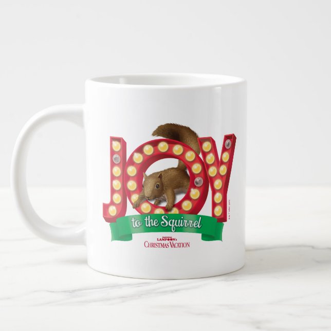 Christmas Vacation | Joy to the Squirrel Large Coffee Mug (Left)
